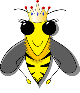 cartoon queen bee