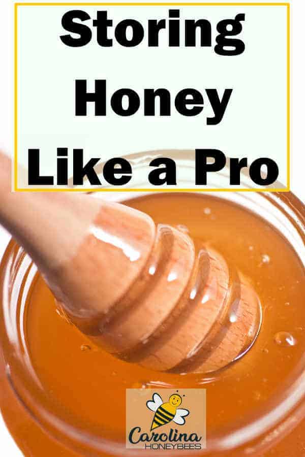 storing honey like a pro - honey jar with dipper