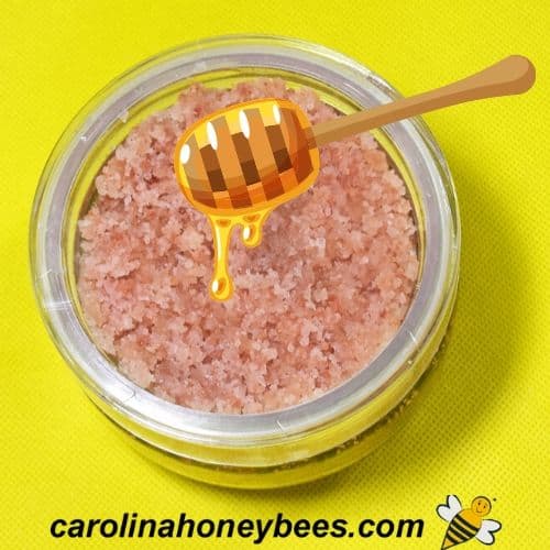 DIY Himalayan Pink Sea Salt Scrub with Honey Carolina Honeybees