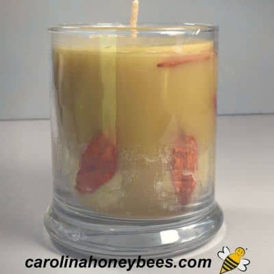 Making Beeswax Candles With Dried Flowers Carolina Honeybees