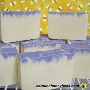 Homemade beeswax soap recipe bars image.