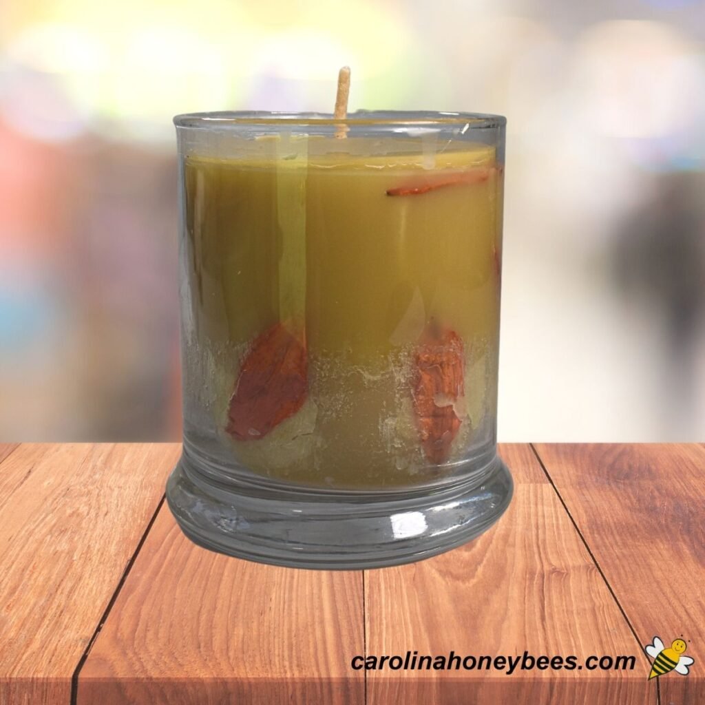 How to Make Candles with Dried Flowers Carolina Honeybees