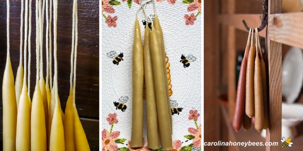 How to Make Dipped Beeswax Candles Carolina Honeybees