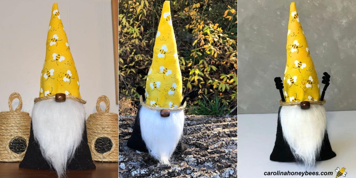 Easy No-Sew Bee Gnome - How to Make a Gnome with No Sewing 