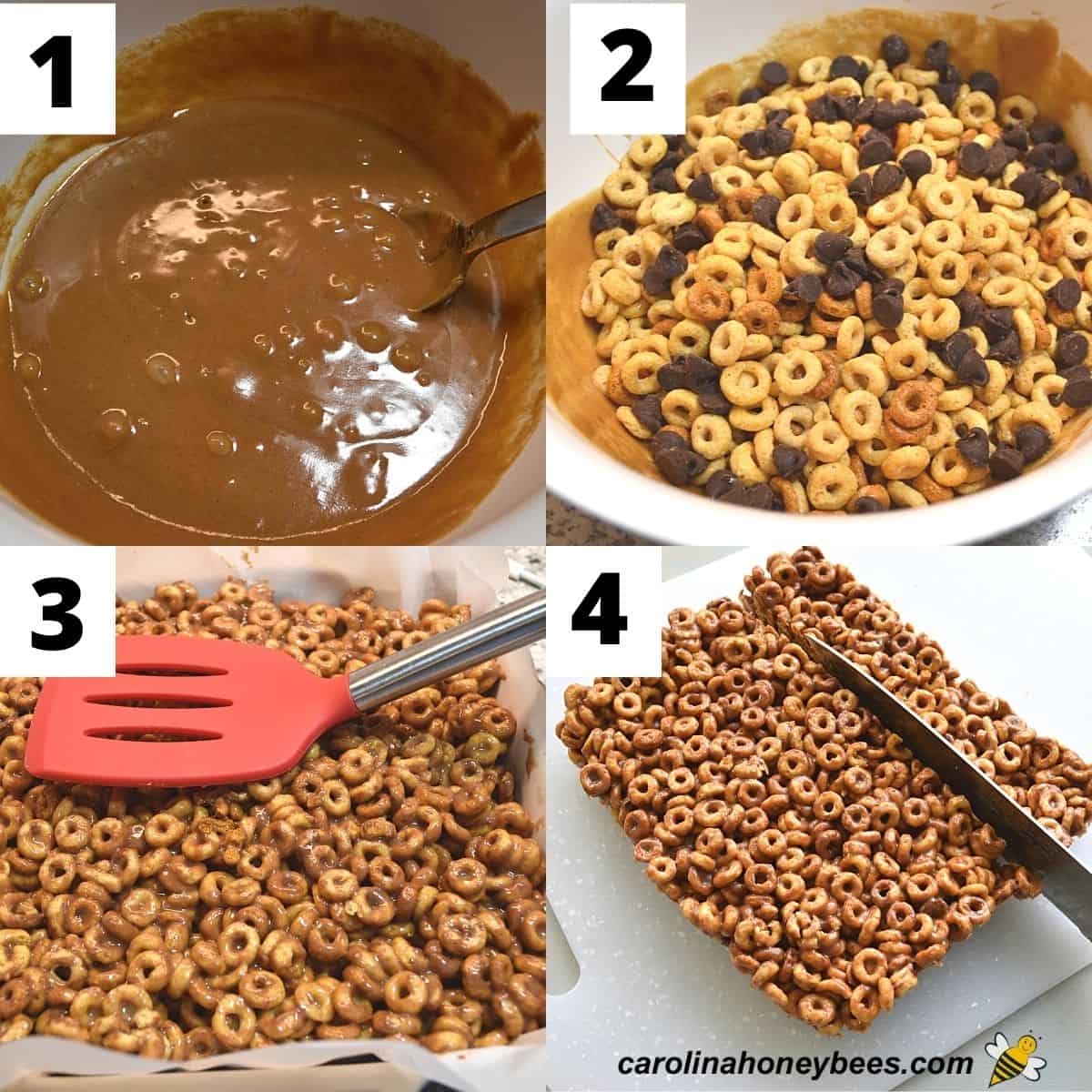 Easy Peanut Butter Honey Cheerios Bars- Carolina Honeybees