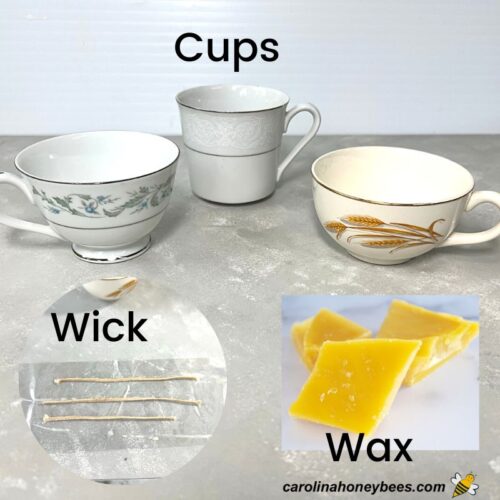 How to Make Tea Cup Candles Carolina Honeybees