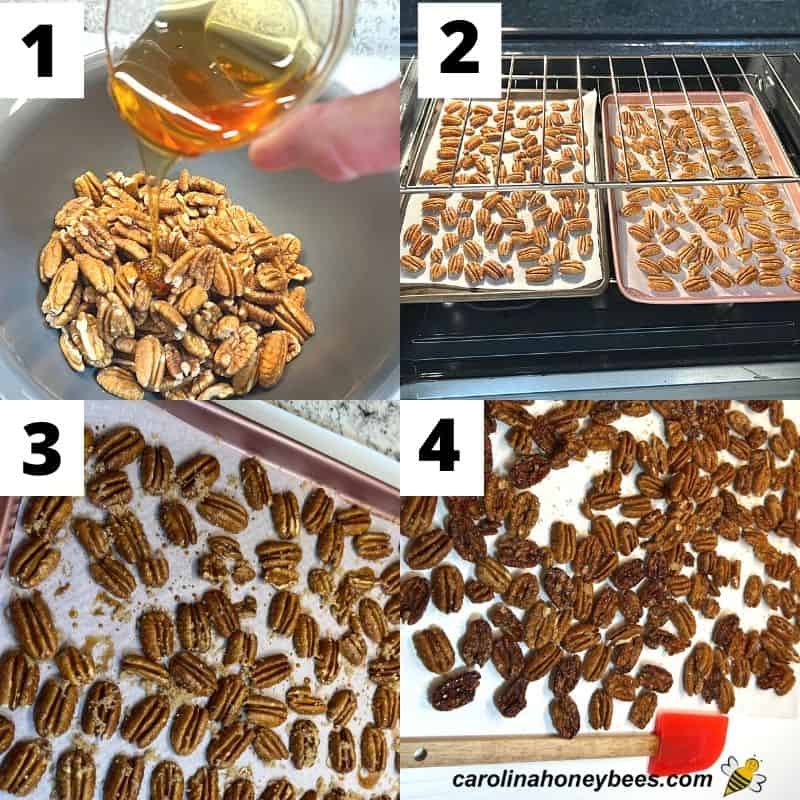 Honey Roasted Pecans - Easy Recipe- Carolina Honeybees