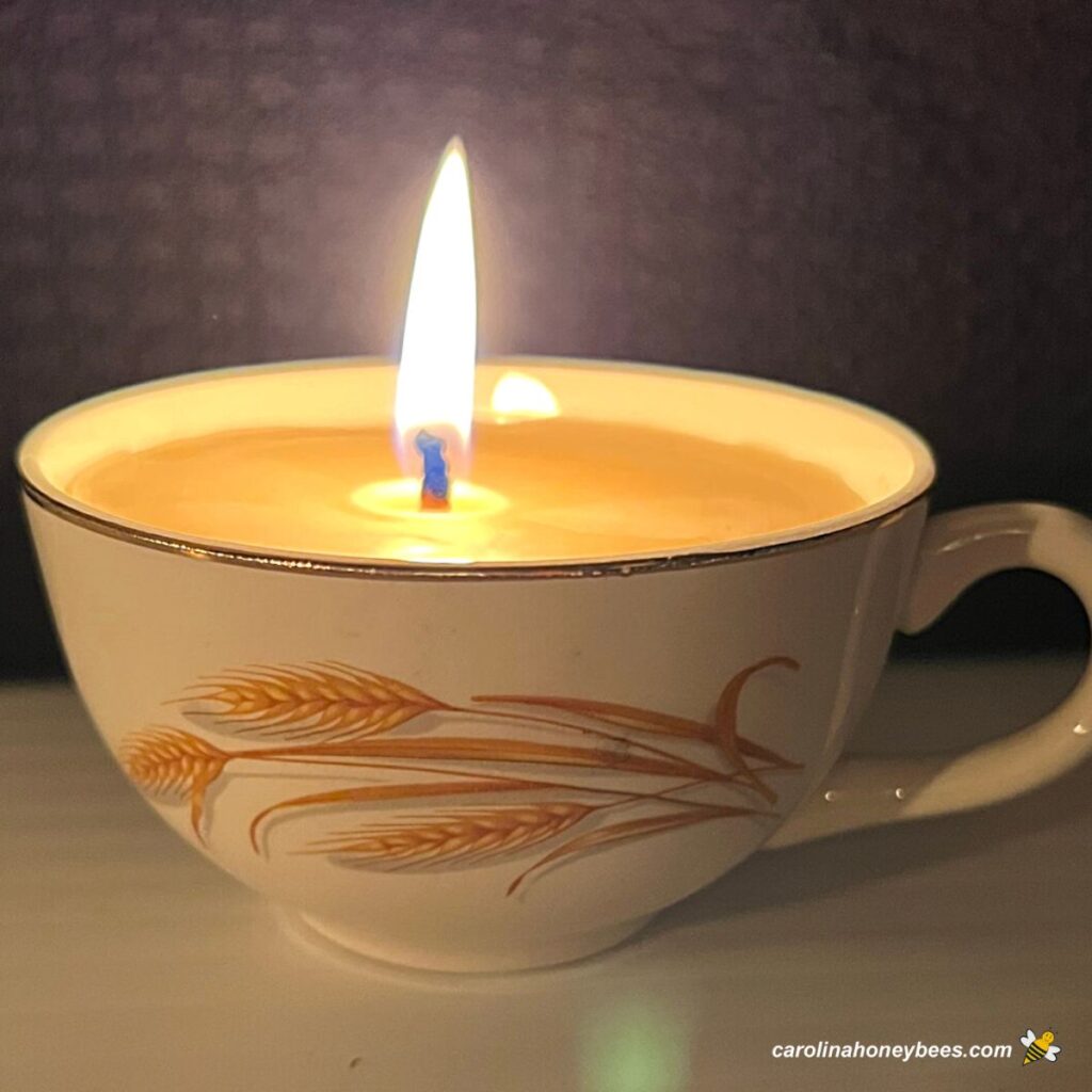 How to Make Tea Cup Candles Carolina Honeybees