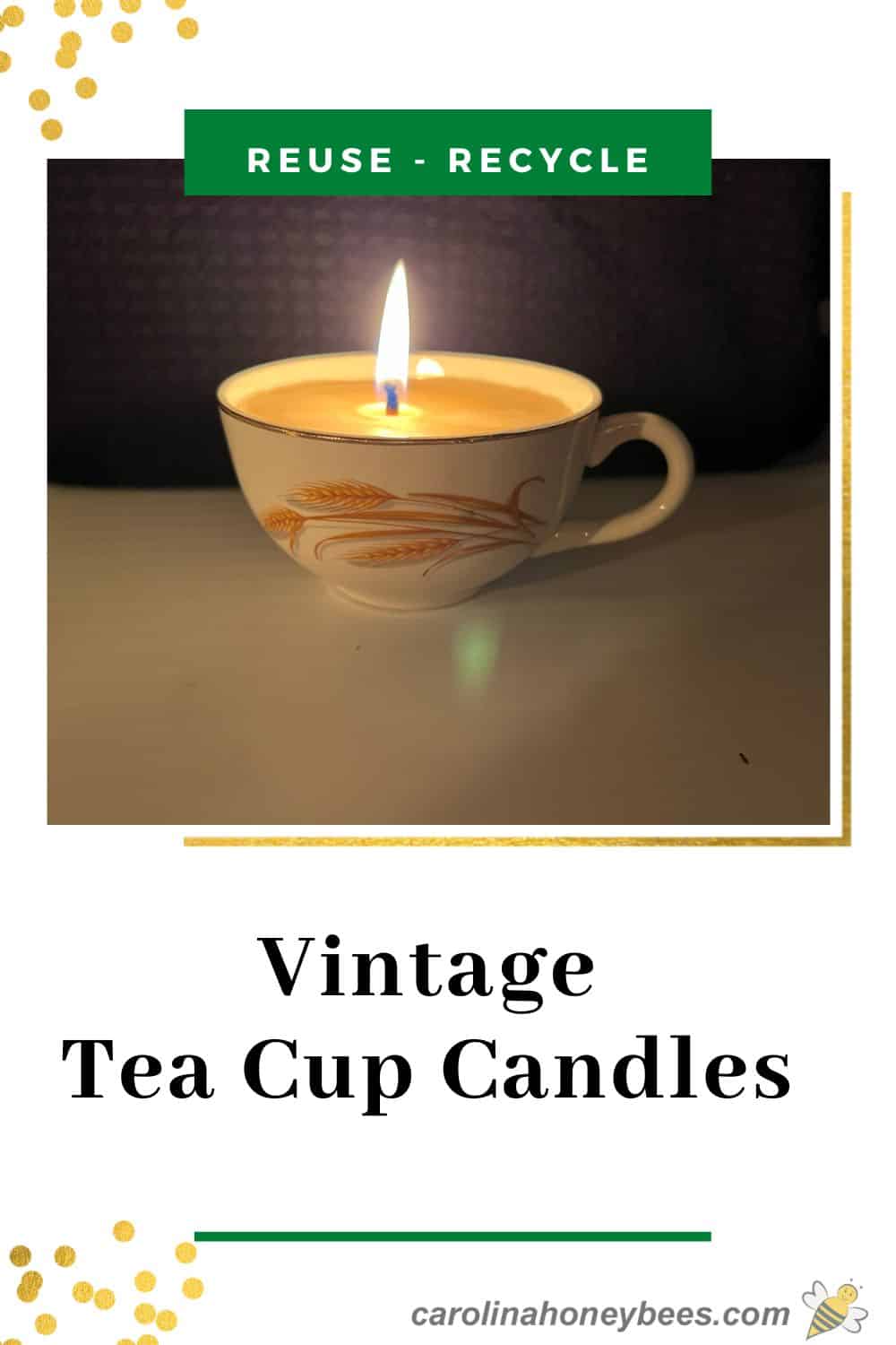 How To Make Tea Cup Candles Carolina Honeybees