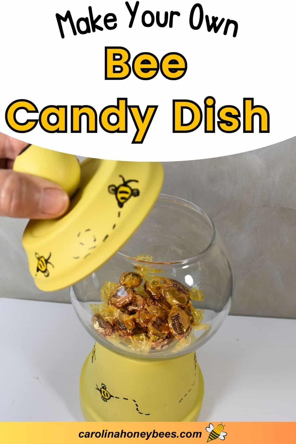 DIY Candy Dish Bee Style Carolina Honeybees