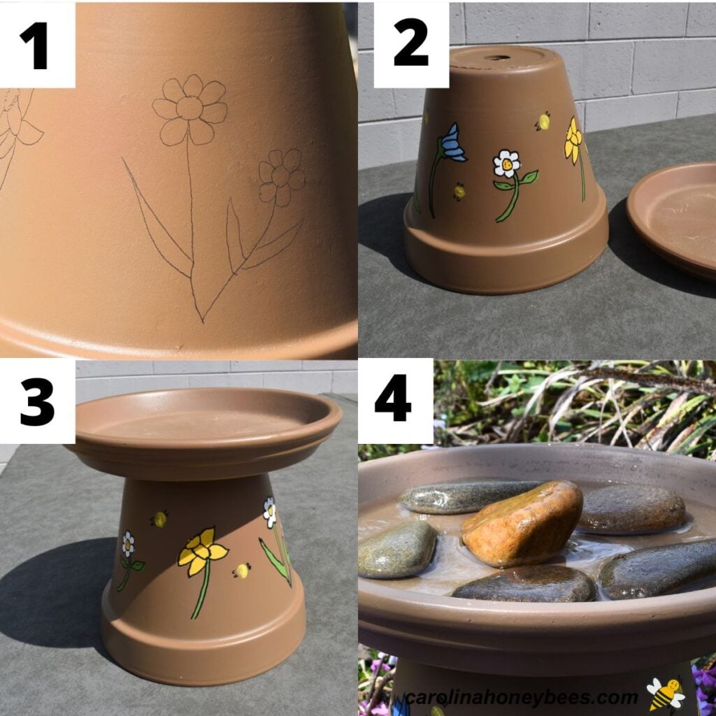 How to Make a Bee Watering Station- Carolina Honeybees