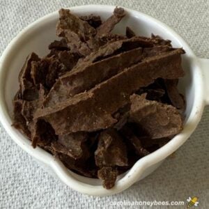 bee propolis broken into small bits.